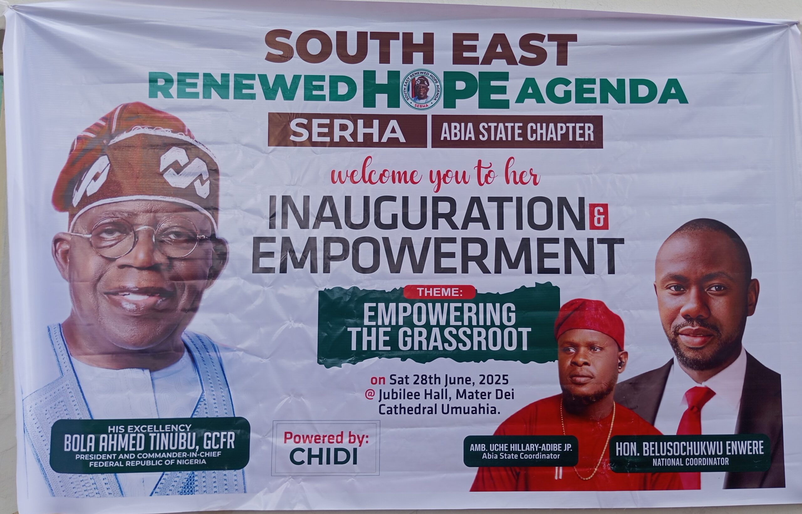 Hope on the Horizon: Grassroots Empowerment Marks Launch of Renewed Hope Agenda in Abia.