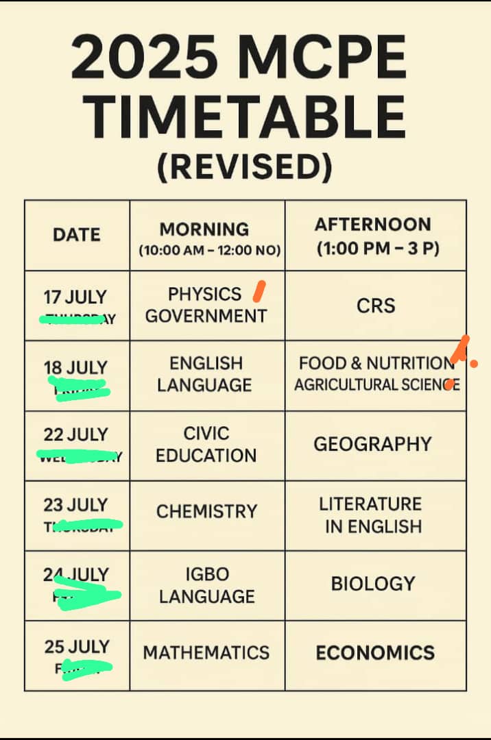 Abia State Shifts Central Promotion Exam Dates for SS2 Students.