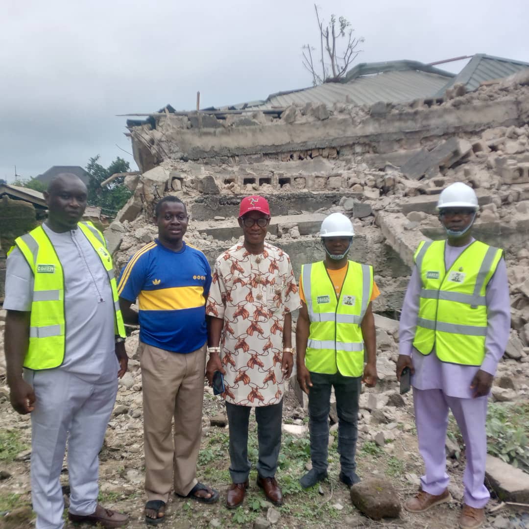 Collapsed Building in Umuahia Under Investigation by NSE and COREN…Remaining Buildings May Be at Risk if Integrity Fails…