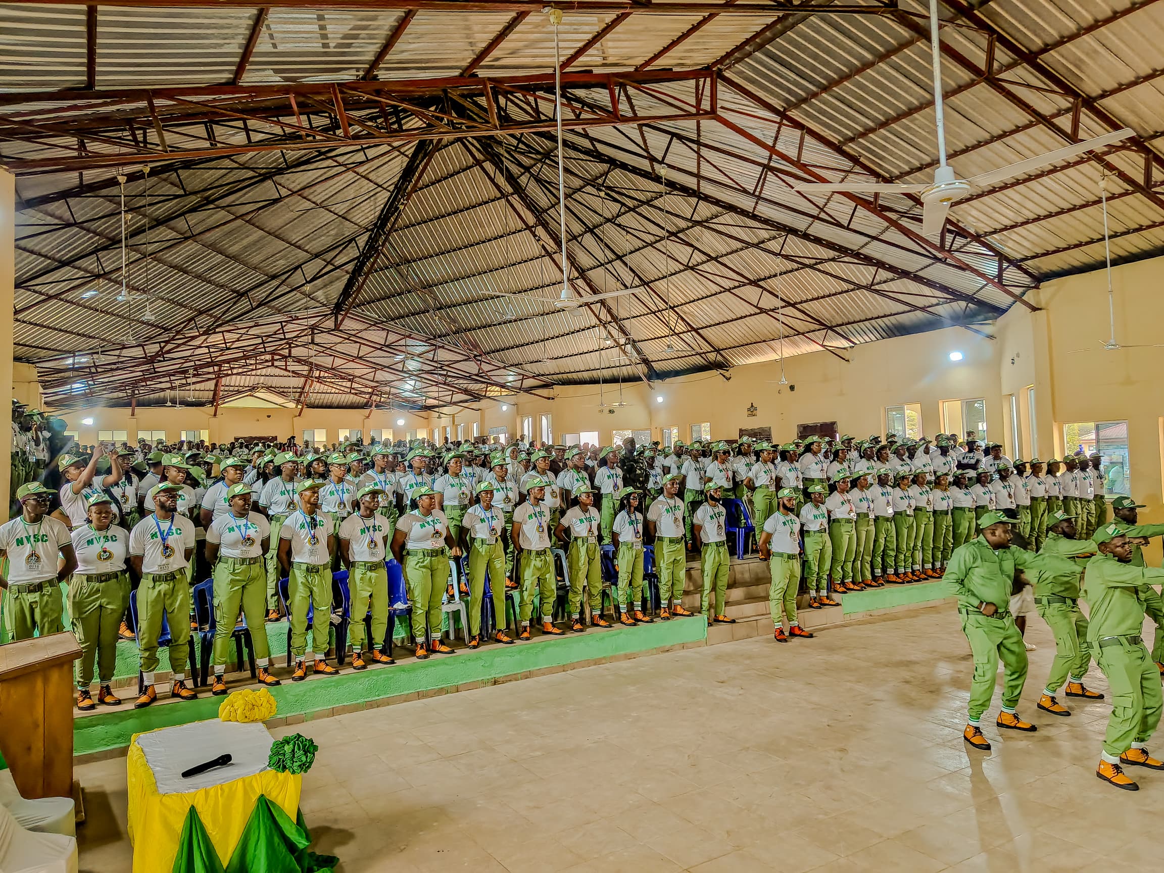 Abia Governor Rallies Corps Members to Innovation and Service at NYSC 2025 Batch ‘B’ Swearing-In.